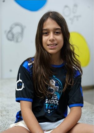 Júlia Crozara Junqueira, da equipe School Tech
